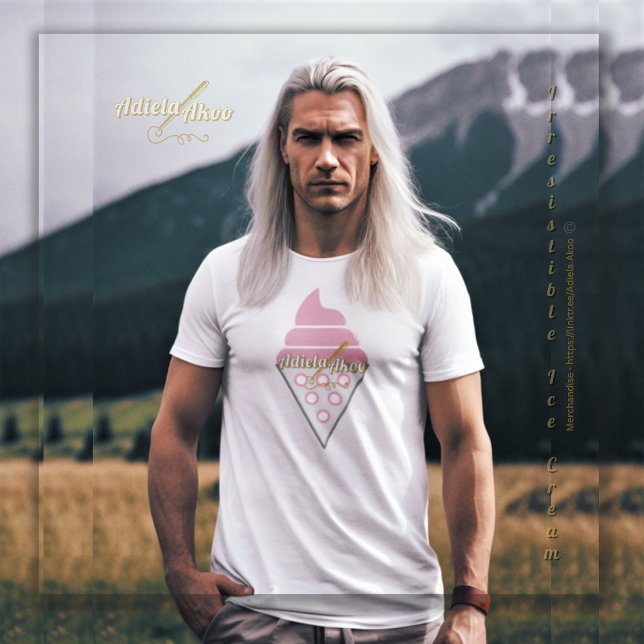 T - Shirt Irresistible Ice Creme von der Dichterin (Irresistible IceCream T-Shirts by Poet Adiela Akoo. SHOP my store for more fab finds & great gifts! )