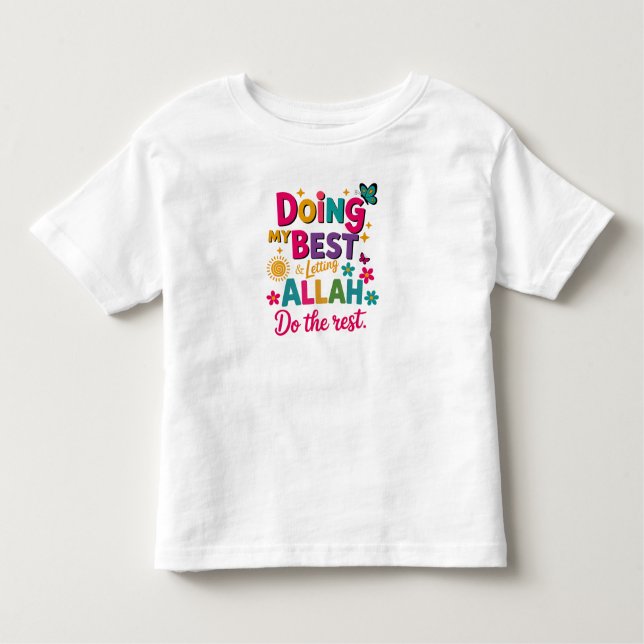 T-Shirt-Islamic Kids Clothing Kleinkind T-shirt (Vorderseite)