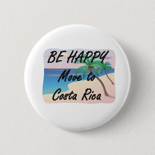 T-SHIRT ist glückliches Costa Rica Button