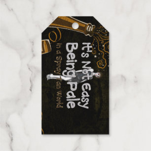 T-SHIRT ist nicht leicht, bleich gebackene Gift-Ta Geschenkanhänger