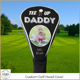 T-Shirt It Up Daddy Custom Foto Vathers Day Black Golf Headcover