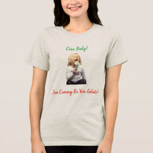 T-Shirt Italien Reise Reise Gelato Tri-Blend Shirt