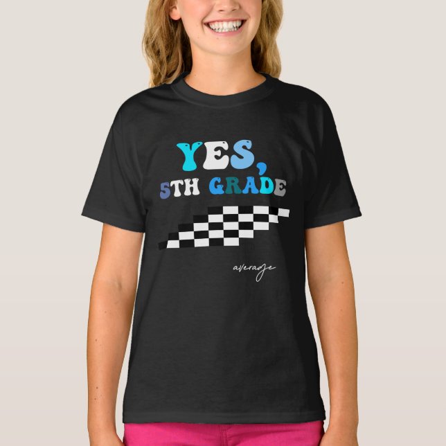 T-Shirt Ja, 5. Klasse Durchschnitt (Vorderseite)