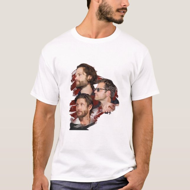 T-Shirt "JARED, JENSEN, MISHA 2025" (Vorderseite)