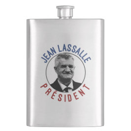 T-Shirt Jean Lassalle Präsident 2022 Flachmann