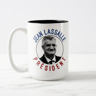 T-Shirt Jean Lassalle Präsident 2022 Zweifarbige Tasse