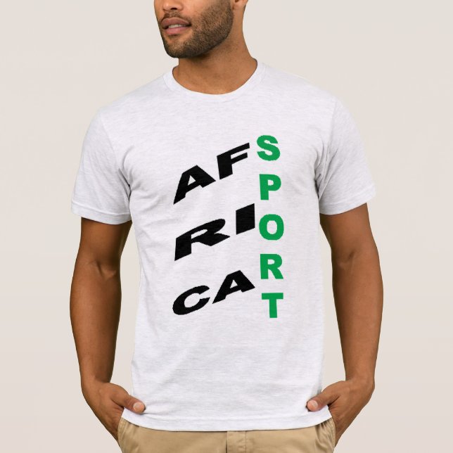 T-Shirt Jersey aschgrau DESIGN AFRIKA SPORT (Vorderseite)