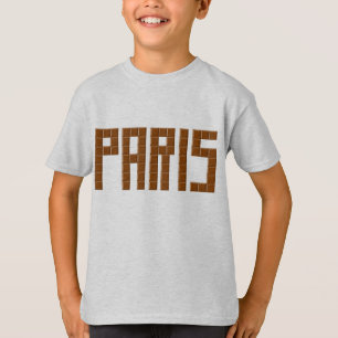 T-Shirt Jersey, dünn, bruyère PARIS CHOCOLATE