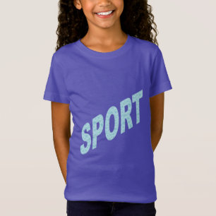 T-Shirt Jersey Fein lila Mädchen SPORT