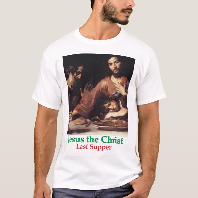 T - Shirt Jesus Christus am letzten Abendmahl (Vorderseite)
