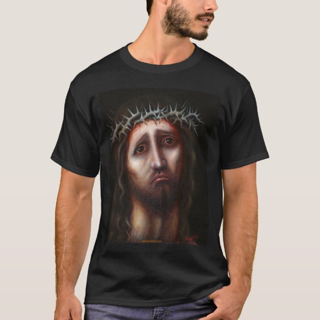 T - SHIRT JESUSS CHRISTUS (TRAURIGER CHRISTUS) - (Vorderseite)