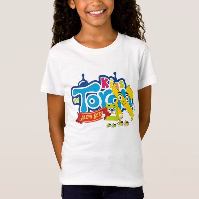 T - Shirt jeunesse Kids on Torah style Cartoon (Vorderseite)