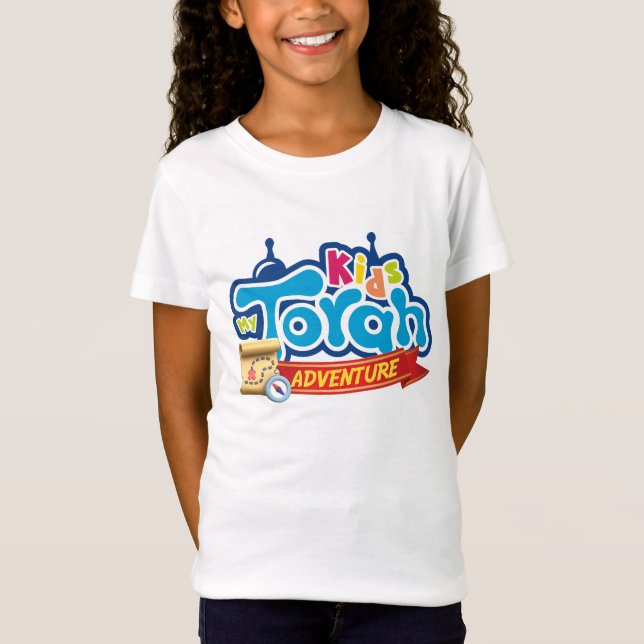 T - Shirt jeunesse Kids on Torah style Cartoon (Vorderseite)