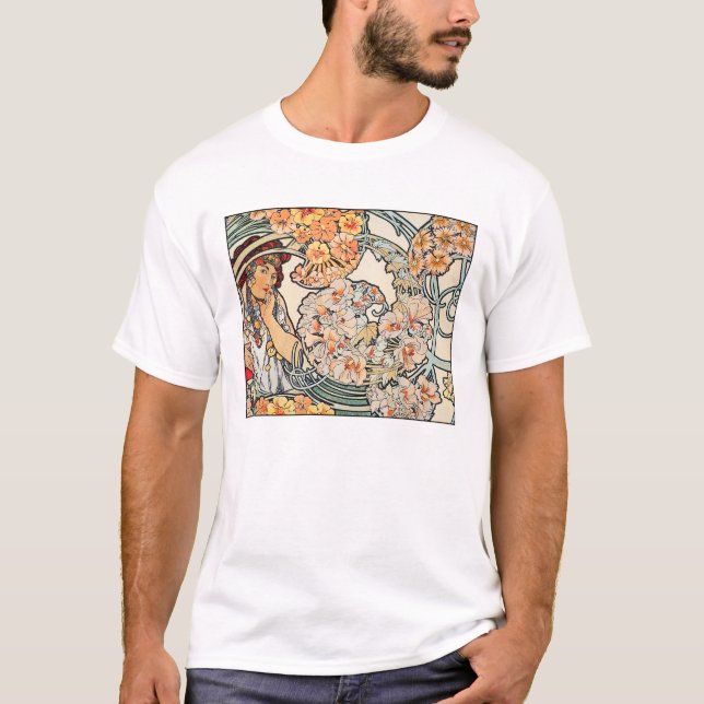 T - Shirt: Jugendstil — Sprache der Blume T-Shirt (Vorderseite)