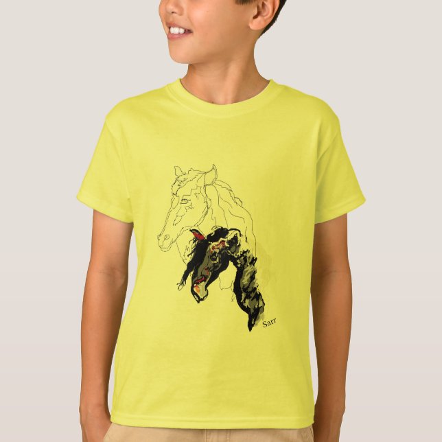 T - Shirt Jungen: Liebe der Pferde (Vorderseite)