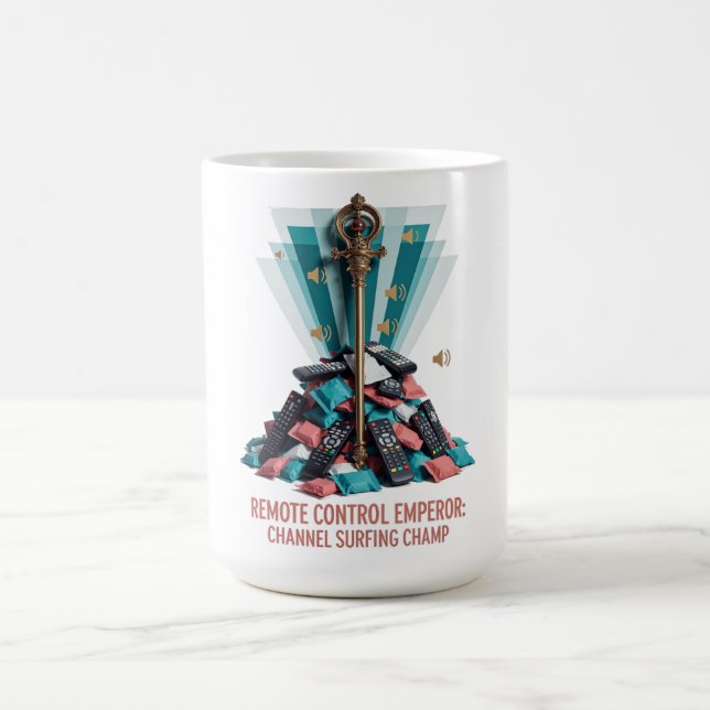 T-Shirt Kaiser der Fernbedienung Kaffeetasse (Mittel)