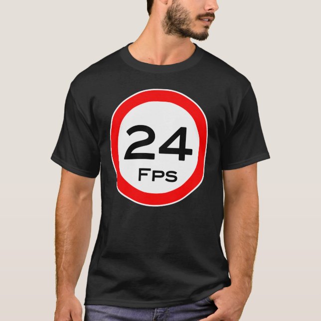 T-SHIRT Kamera-Crew "24 Fps" Front (Vorderseite)