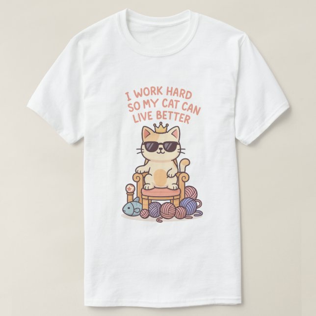 T-Shirt-Katze T-Shirt (Design vorne)