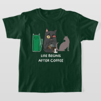 T - Shirt Katzenbilder für Kaffeeliebhaber