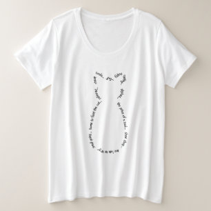T - Shirt Katzenklammer Plus Größe (Schwarzer Text