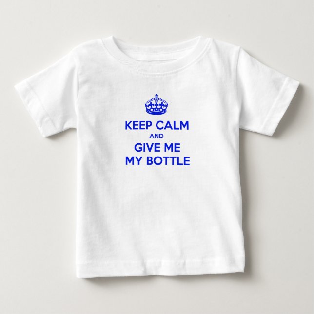 T-Shirt Keep Calm Bottle English (Vorderseite)
