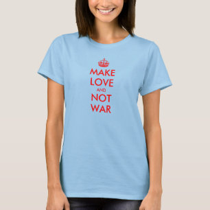 T-Shirt 'Keep Calm' für den Frieden Macht Liebe