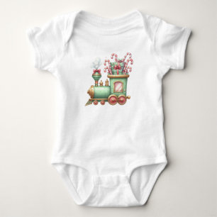T-Shirt-Kinder-Weihnachtszug T-Shirt Baby Strampler