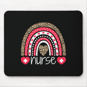 T-Shirt-Kindergartenschule Rainbow Leopard Mousepad