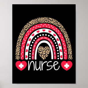 T-Shirt-Kindergartenschule Rainbow Leopard Poster