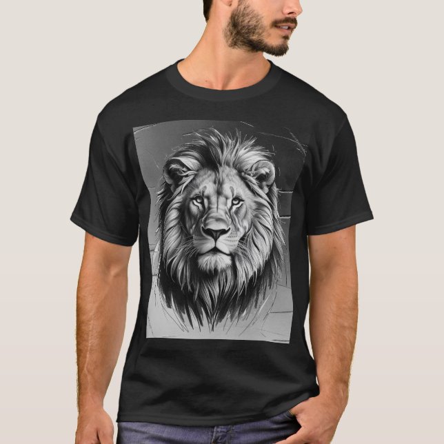 T - Shirt "King of the Dschungel" - Lion Art Editi (Vorderseite)