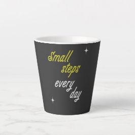 T-Shirt 'Kleine Schritte jeden Tag' Milchtasse