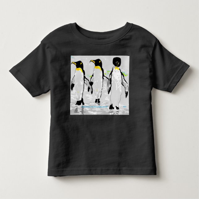 T - Shirt Kleinkinder - Pinguine (Vorderseite)