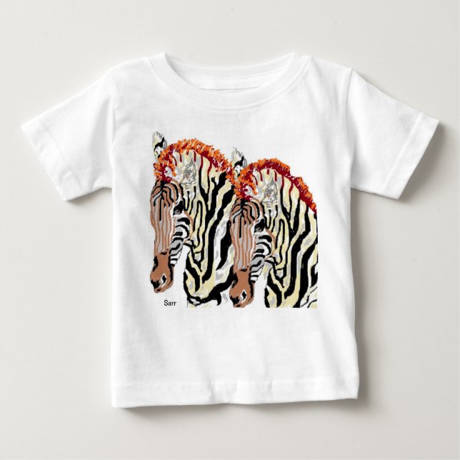 T - Shirt Kleinkinder: Zebra (Vorderseite)