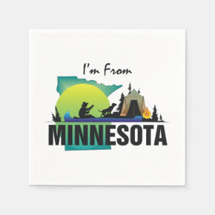 T-SHIRT komme ich aus Minnesota Serviette