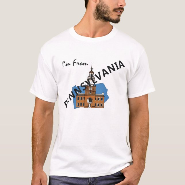 T-SHIRT komme ich aus Pennsylvania (Vorderseite)