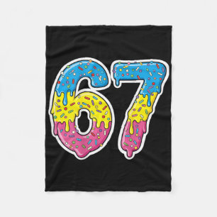 T-Shirt-Kostüm Nummer 67 Erwachsene Rosa für Fraue Fleecedecke