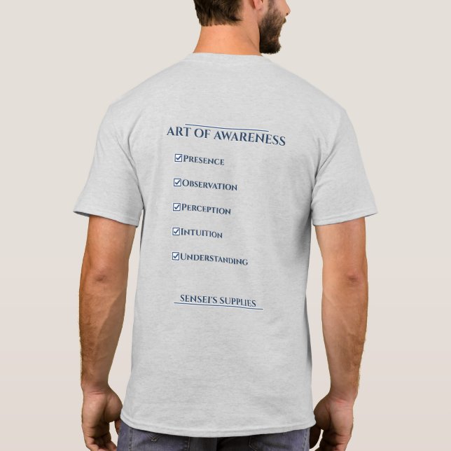 T-Shirt 'Kunst der Achtsamkeit' (Rückseite)