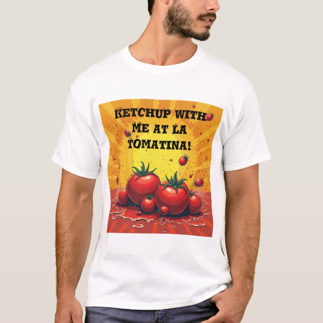 T - Shirt La Tomatina - Personalisierte Fest (Vorderseite)