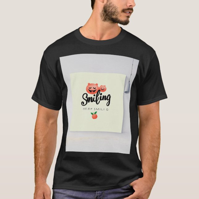 T - Shirt lächelt (Vorderseite)