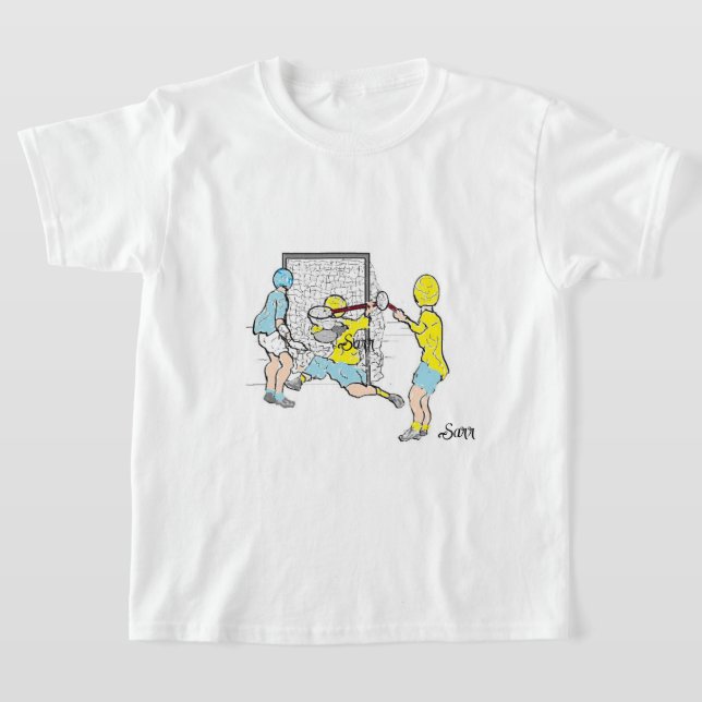 T-Shirt : Lacrosse Players . (Ablage )