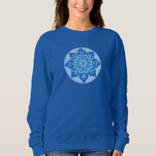 T - Shirt langärmelig blau mit Medaillon