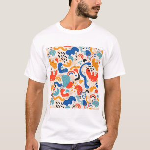 T - Shirt lässige abstrakte Gestaltung