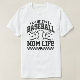 T-Shirt "Leben als Baseball-Mutter"
