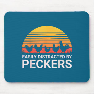 T-Shirt Leicht Ablenkbare Klopfhähne Farmer Liebha Mousepad