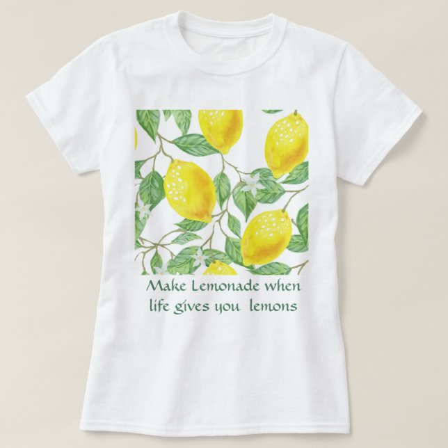 T - Shirt Lemonade/Zitronenrezeptur (Design vorne)