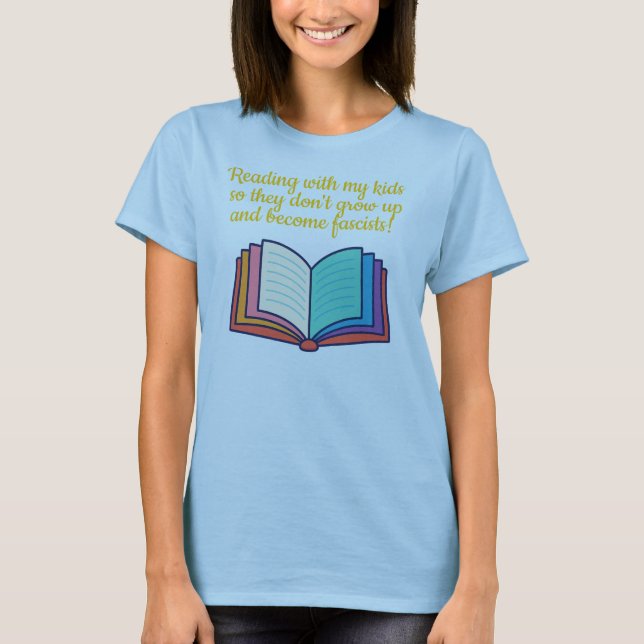 T-Shirt 'Lesen mit meinen Kindern' (Vorderseite)