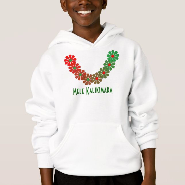 T - Shirt-Leu Mele Kalikimaka frohe Hoodie (Vorderseite)