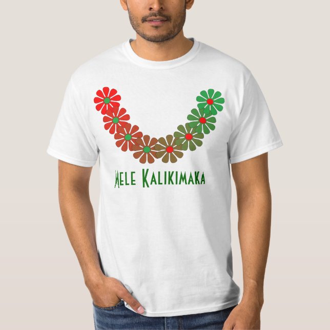 T - Shirt-Leu Mele Kalikimaka frohe T-Shirt (Vorderseite)