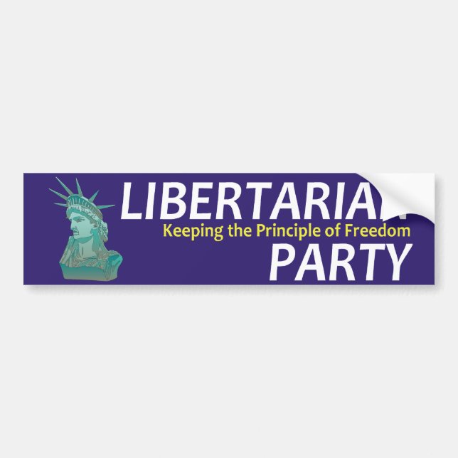 T-SHIRT Liberalist Autoaufkleber (Vorne)