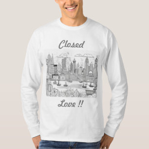 T - Shirt : Liebe eingeschlossen in den modernen L